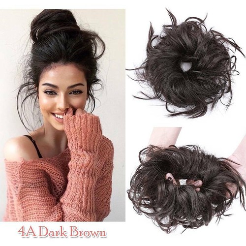 Thick large messy bun hair - thick, x-large